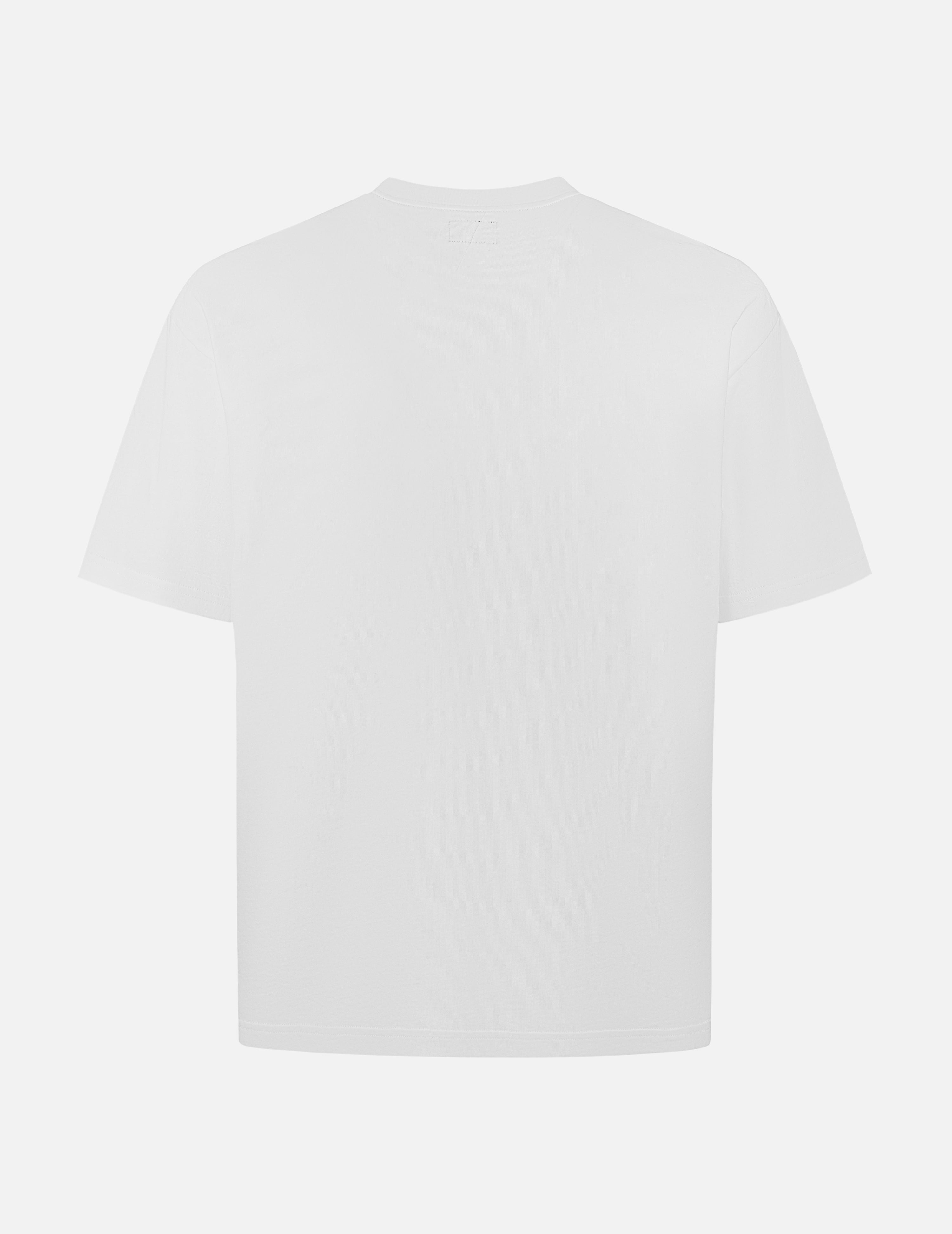 Seagull Embroidery Stitching Pocket Relax Fit T-Shirt